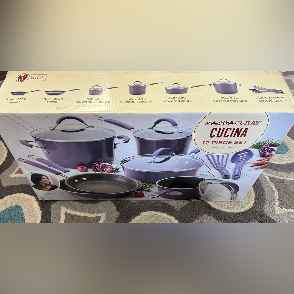 NIB Rachael Ray Purple Cookware Collection
